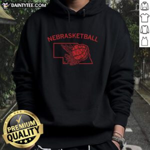 Awesome Nebraska basketball hoodie featuring bold team colors and logo, perfect for fans and sports enthusiasts.
