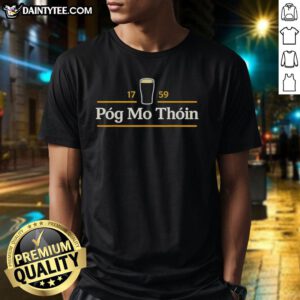 Funny Pg Mo Thin Irish T-Shirt for St. Patrick's Day featuring humorous design and vibrant colors, perfect for celebrations.
