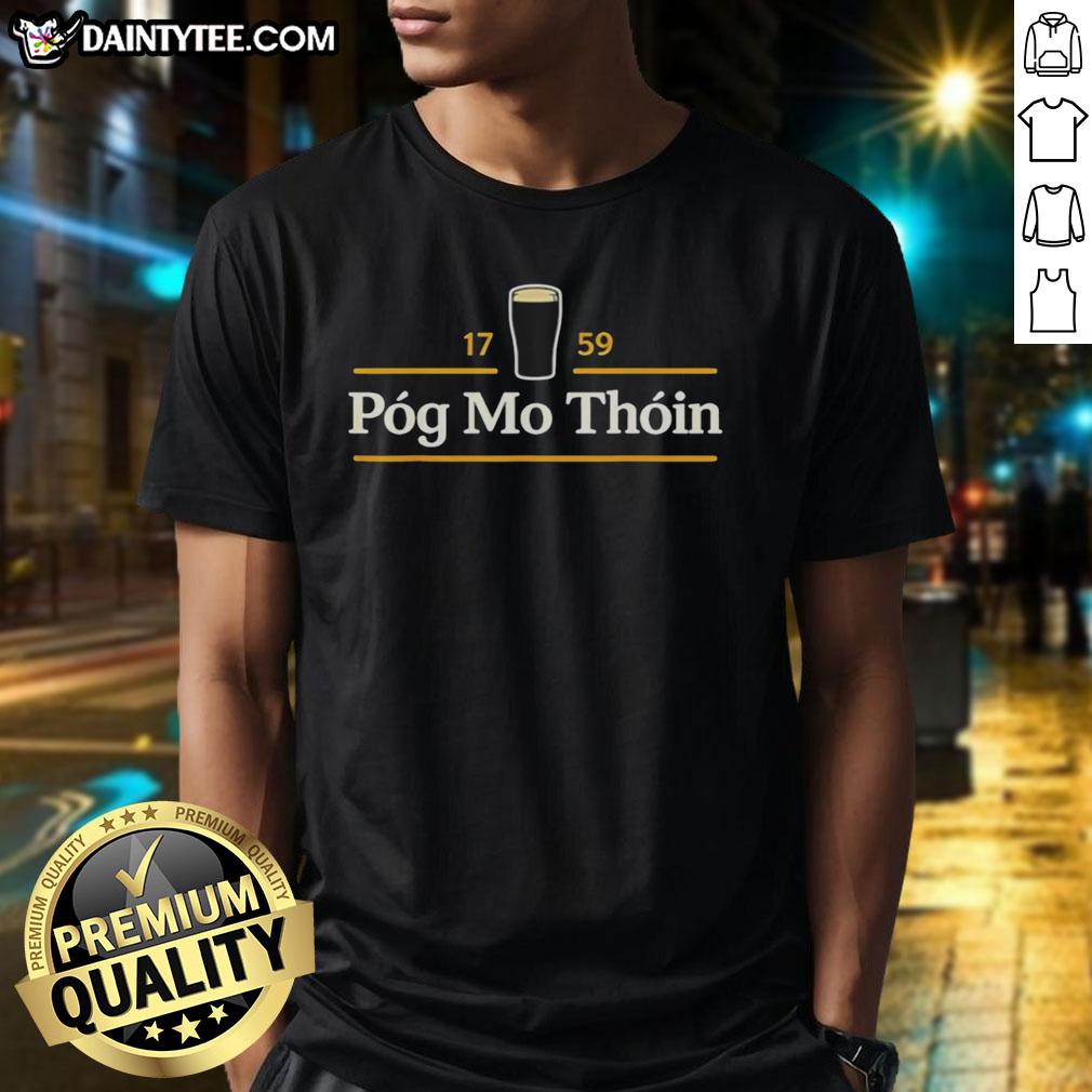 Funny Pg Mo Thin Irish T-Shirt for St. Patrick's Day featuring humorous design and vibrant colors, perfect for celebrations.