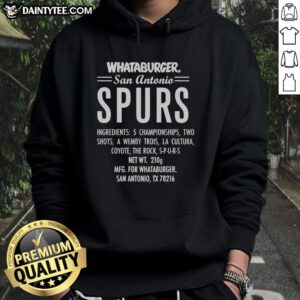 Awesome Whataburger San Antonio Spurs hoodie featuring 5 championships, Wemby Trois, and vibrant cultural design.