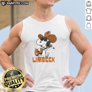 Cute Texas Snoopy Limbeck vintage tank top featuring a playful Snoopy graphic and retro design style.