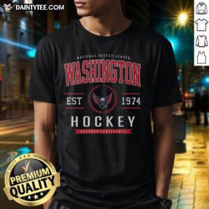 Good Washington Capitals Hockey Legacy Crest T-Shirt featuring team colors and logo for avid hockey fans.