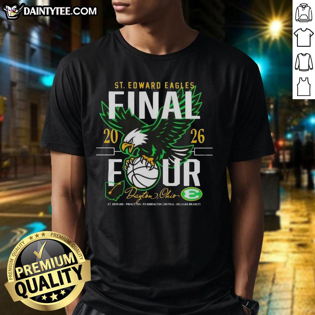 Hot 2026 St. Edward Basketball Final 4 Pickerington Central T-Shirt showcasing team spirit and championship pride.