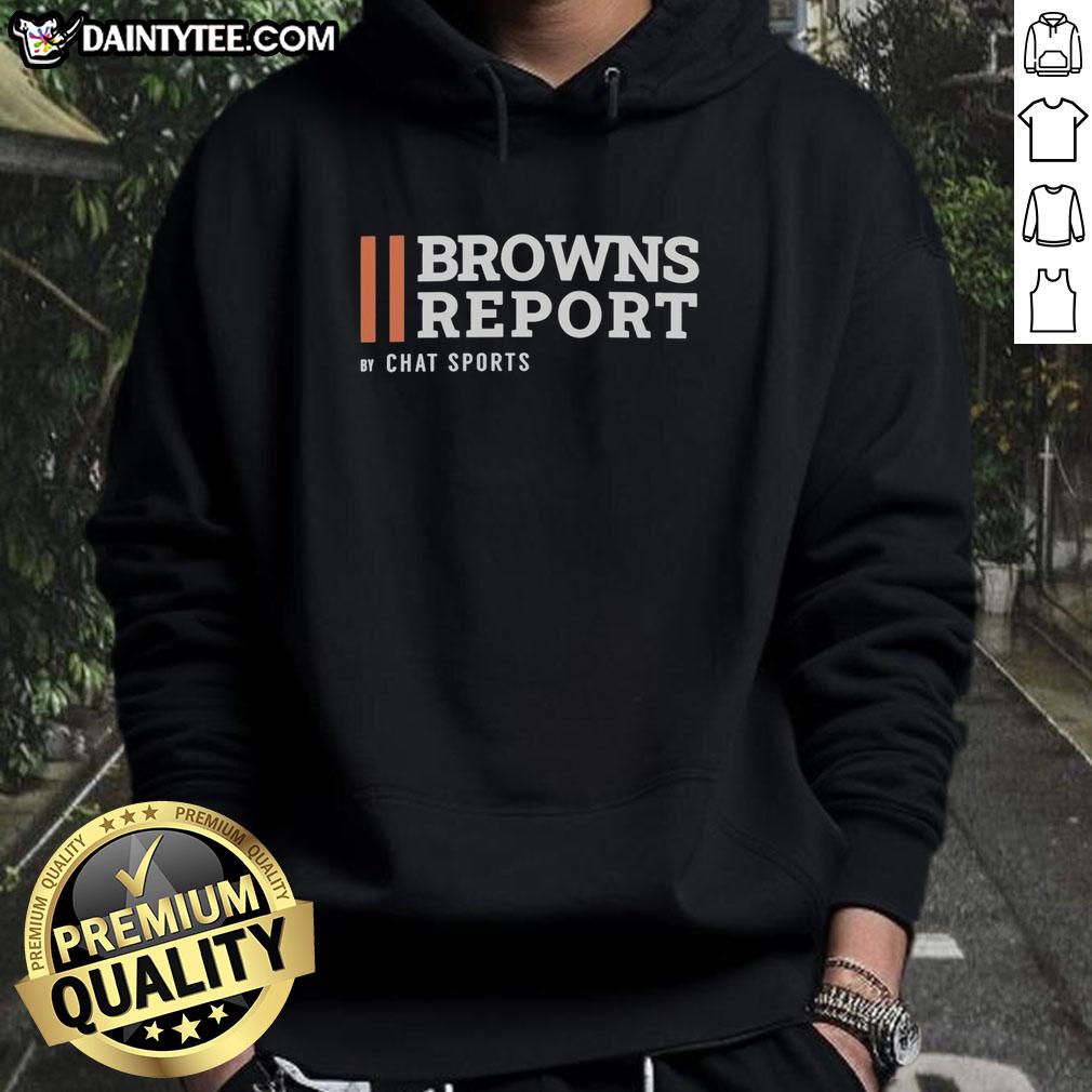 Hot Cleveland Broncos Breakdown by Chat Sports hoodie featuring team colors and logo, perfect for fans and sports enthusiasts.
