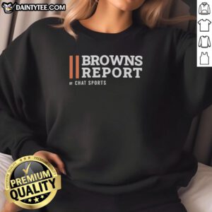 Hot Cleveland Broncos Breakdown by Chat Sports sweatshirt featuring team logo and vibrant colors, perfect for fans.