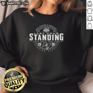 Alt Text: Hot Perkins Pirates 2026 OHSAA Boys Basketball Division 4 Last Four Standing Sweatshirt in team colors.