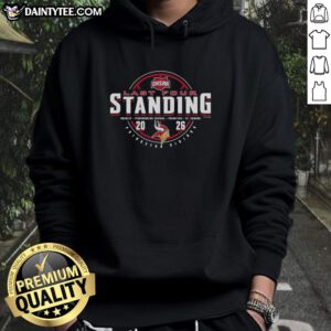 Alt Text: Hot Princeton Vikings 2026 OHSAA Boys Basketball Division 1 Last Four Standing Hoodie in vibrant colors.