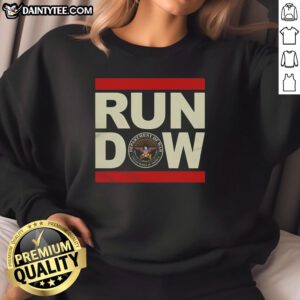 Hot Run Dow United States Department of War sweatshirt featuring a vintage design and comfortable fit.