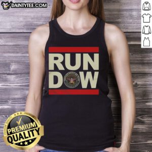 Hot Run Dow United States Department of War tank top featuring a bold graphic design and military-inspired style.