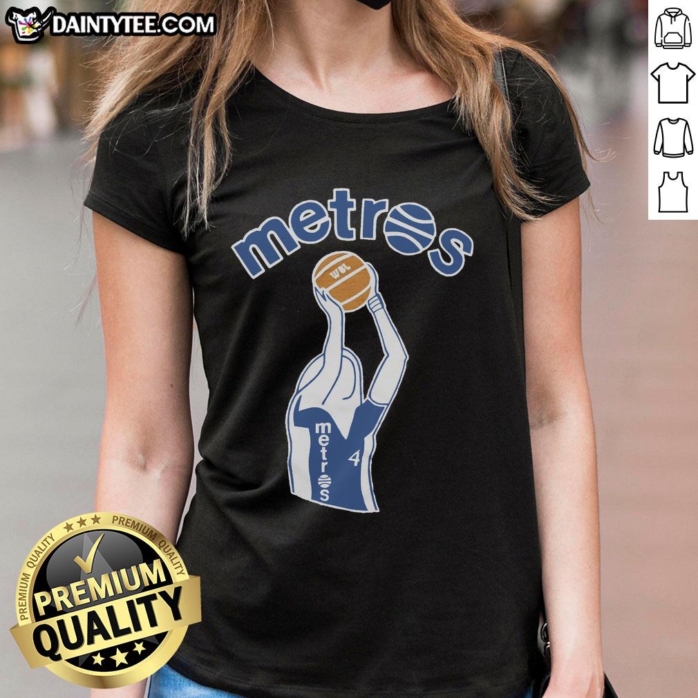 Hot Washington Metros Ladies Tee featuring vibrant design and comfortable fit, perfect for fans and casual wear.