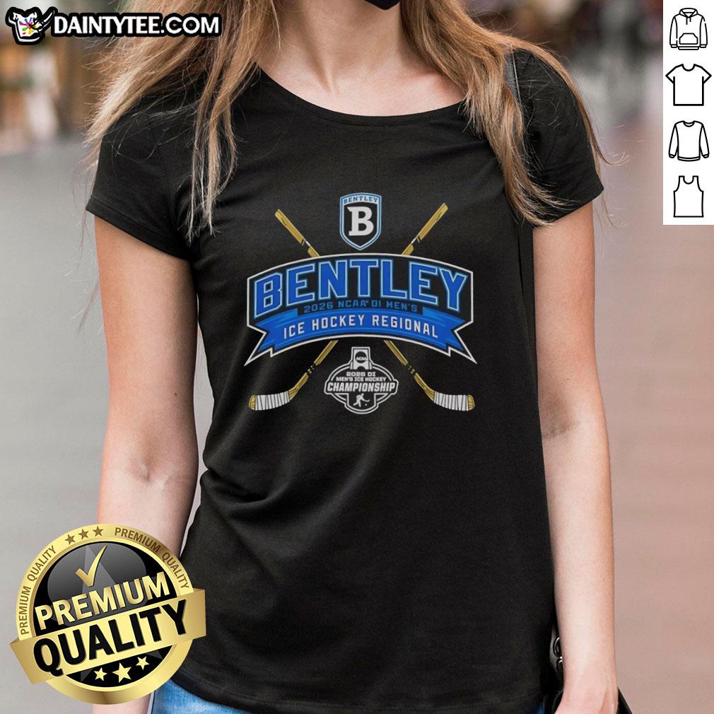 Alt Text: Nice Bentley Falcons 2026 NCAA Division I Men's Ice Hockey Regional Ladies Tee showcasing team spirit and style.