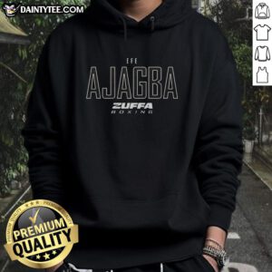 Nice Efe Ajagba Zuffa Boxing Elite Hoodie showcasing a stylish design for boxing enthusiasts.