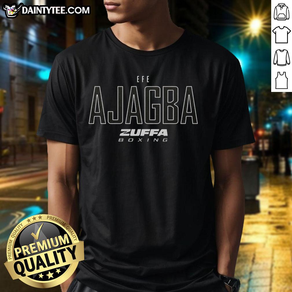 Nice Efe Ajagba Zuffa Boxing Elite T-Shirt featuring bold graphics and a comfortable fit for boxing fans and athletes.