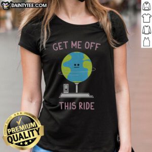 Classic ladies tee featuring 'Nice Off Me Off This Ride' graphic, perfect for casual outings and expressing your vibe.