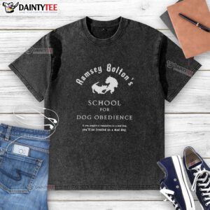 Nice Ramsay Bolton in Game of Thrones t-shirt for dog obedience school, featuring a washed vintage design.