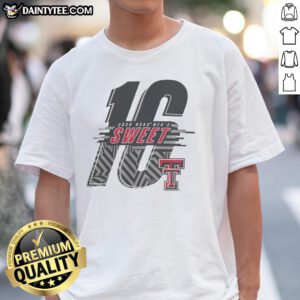 Texas Tech Red Raiders 2026 NCAA Men's Basketball Sweet 16 T-Shirt featuring bold team graphics and vibrant colors.