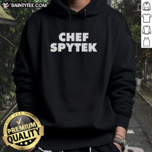 Official Chef Spytek Hoodie featuring a stylish design, perfect for culinary enthusiasts and cooking professionals.