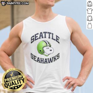 Original Seattle Seahawks Snoopy Freedom 2026 logo tank top featuring vibrant colors and playful design for fans.