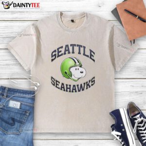 Alt Text: Original Seattle Seahawks Snoopy Freedom 2026 logo washed t-shirt featuring vibrant graphics and a comfortable fit.