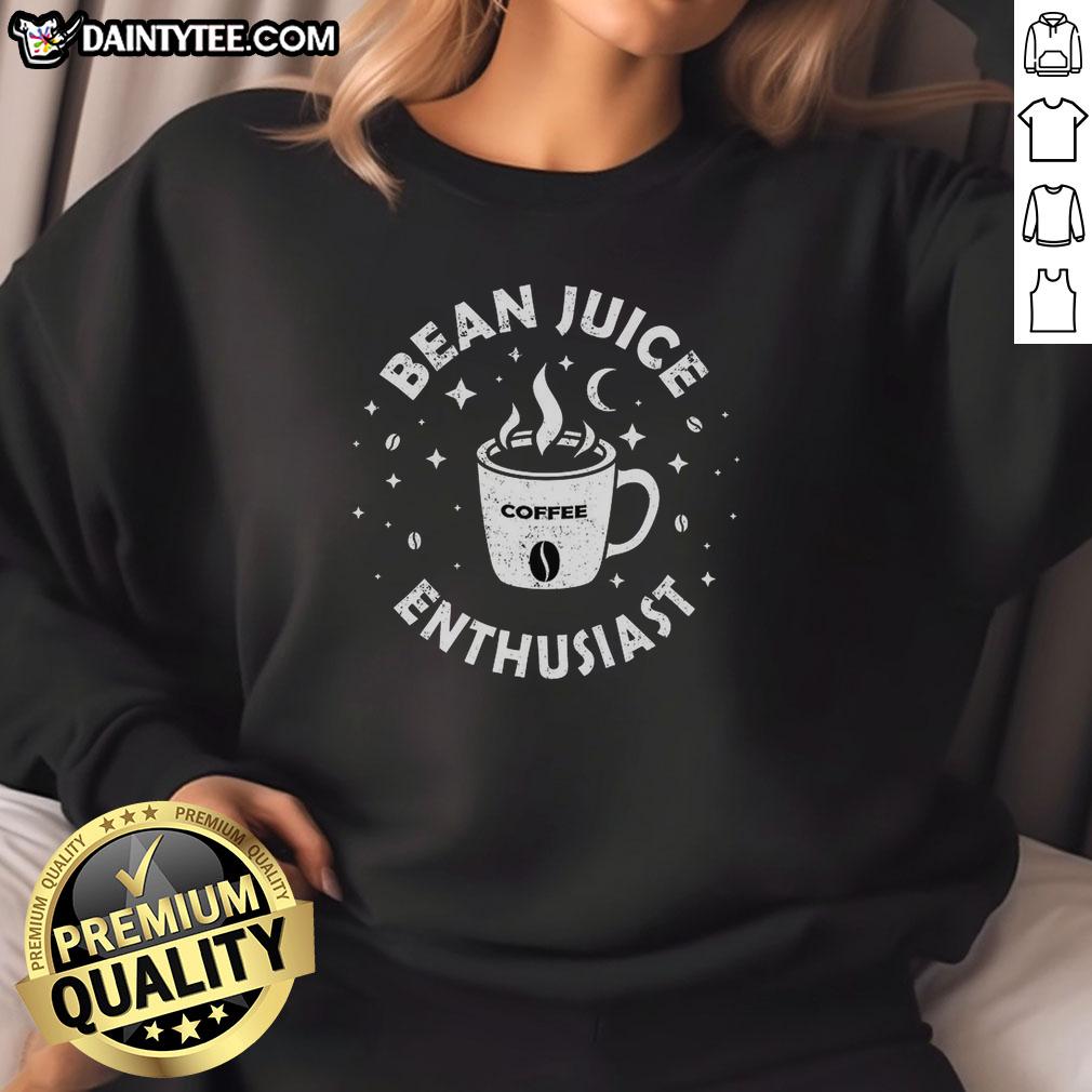Awesome Bean Juice Enthusiast Sweatshirt featuring a cozy design, perfect for coffee lovers and casual wear.