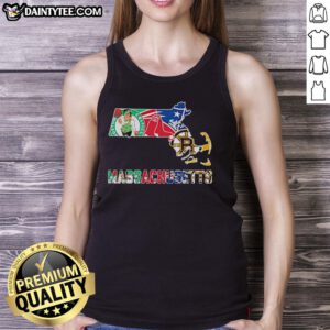 Nice Massachusetts sports teams graphic on a trendy tank top, perfect for showing team pride and state spirit.