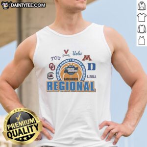Original NCAA Division I Women's Basketball Sacramento Regional 2026 tank top featuring vibrant team colors and logo.
