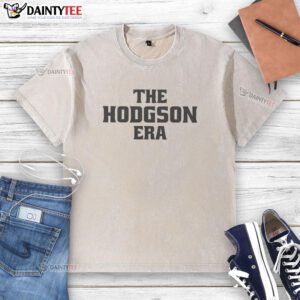 Original Hodgson Era washed t-shirt in soft cotton, featuring a vintage design and relaxed fit, perfect for casual wear.