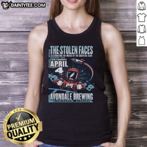 Premium The Stolen Faces 4/4/2026 Birmingham AL poster tank top featuring vibrant design and event details.