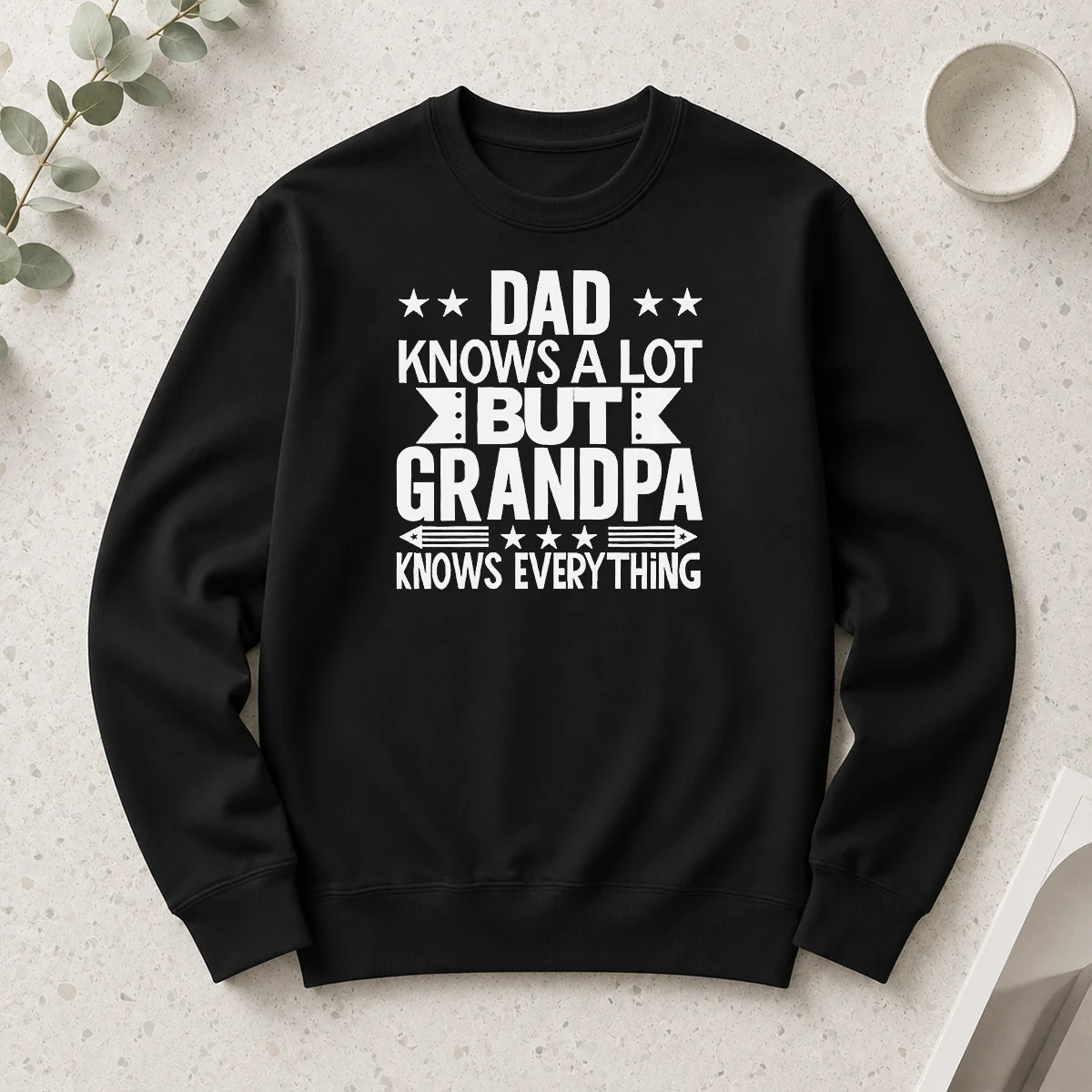 Awesome Dad Knows A Lot But Grandpa Knows Everything Long Sleeve Shirt