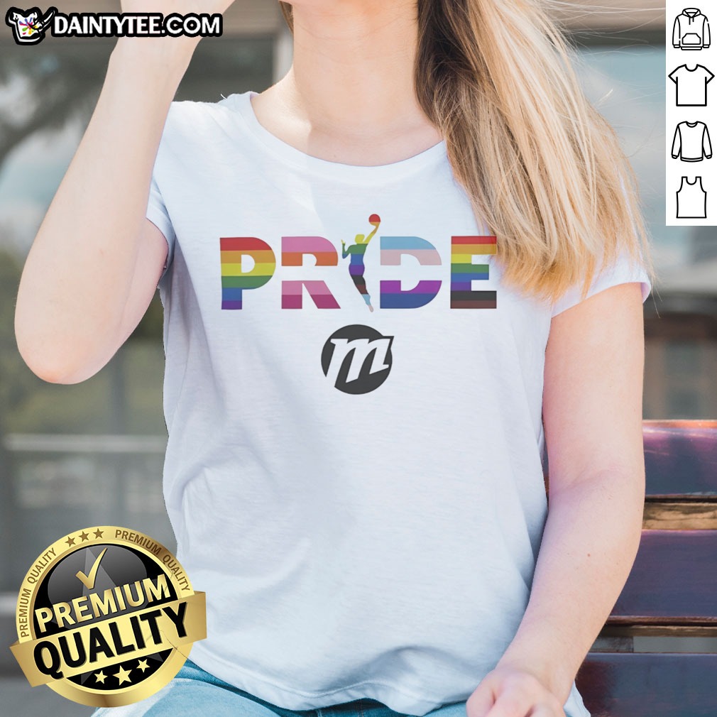 Awesome Phoenix Mercury 2026 WNBA Pride LGBT Flag Shirt on Ladies Shirt Awesome Phoenix Mercury 2026 WNBA Pride LGBT Flag Shirt shown as a ladies shirt preview