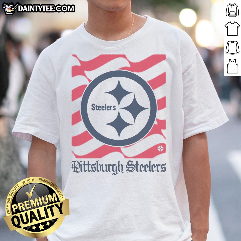 Awesome Pittsburgh Steelers American Heritage Wordmark Shirt on Classic Shirt Awesome Pittsburgh Steelers American Heritage Wordmark Shirt shown as a classic shirt preview