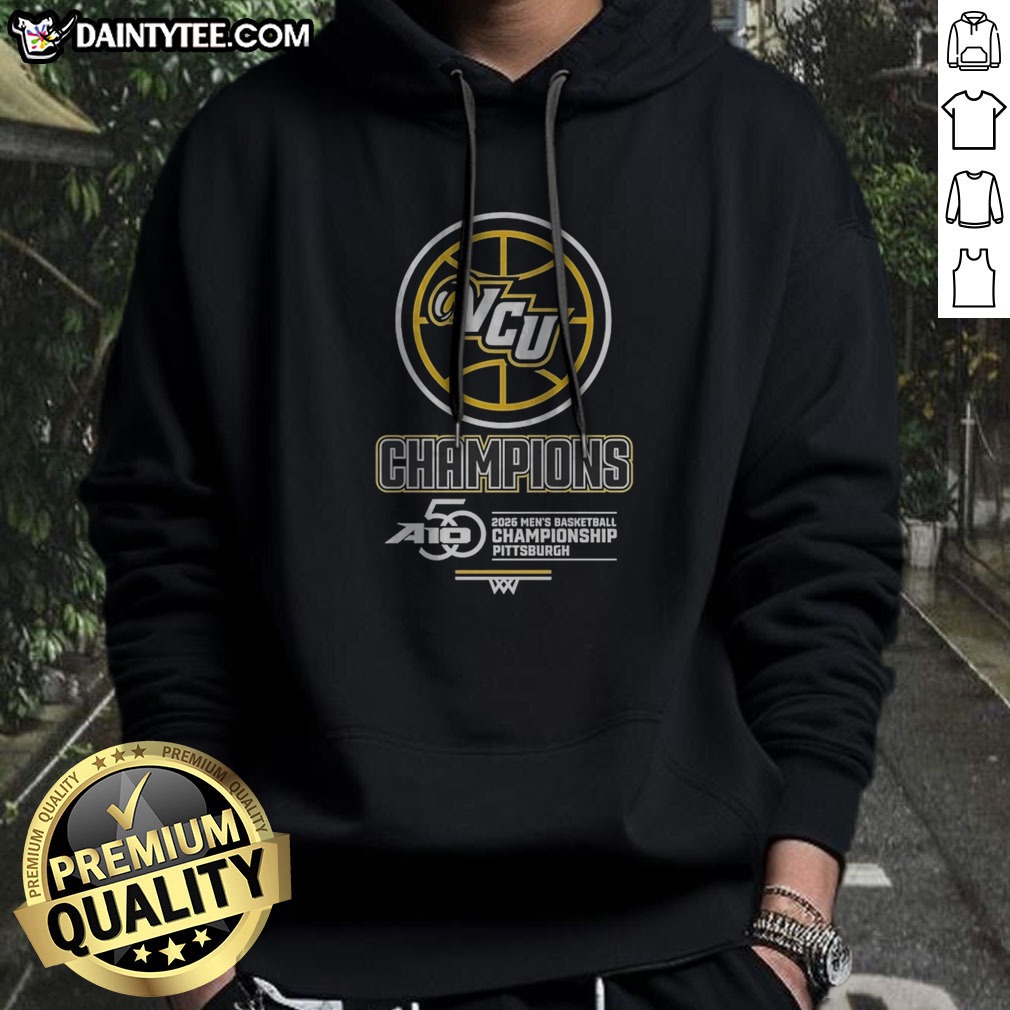 Awesome VCU Rams 2026 Men's Basketball Championship Pittsburgh Shirt on Hoodie Awesome VCU Rams 2026 Men's Basketball Championship Pittsburgh Shirt shown as a hoodie preview