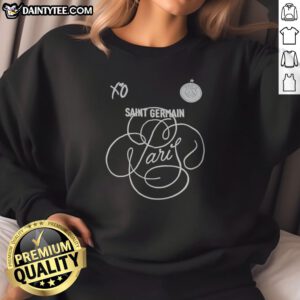 Awesome XO Paris Saint Germain Saint Germain Paris Sweatshirt in dark color with bold logo print
