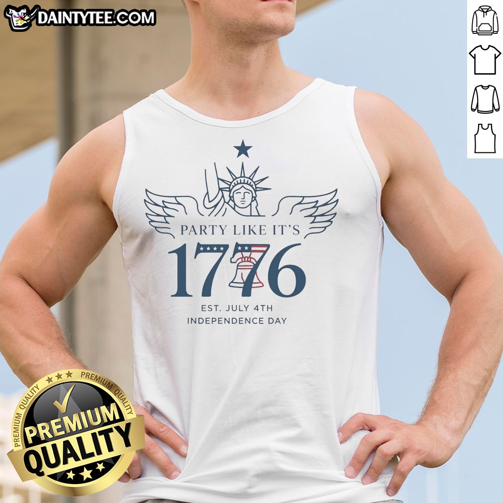Funny Party Like It'S 1776 Shirt on Tank Top Funny Party Like It'S 1776 Shirt shown as a tank top preview