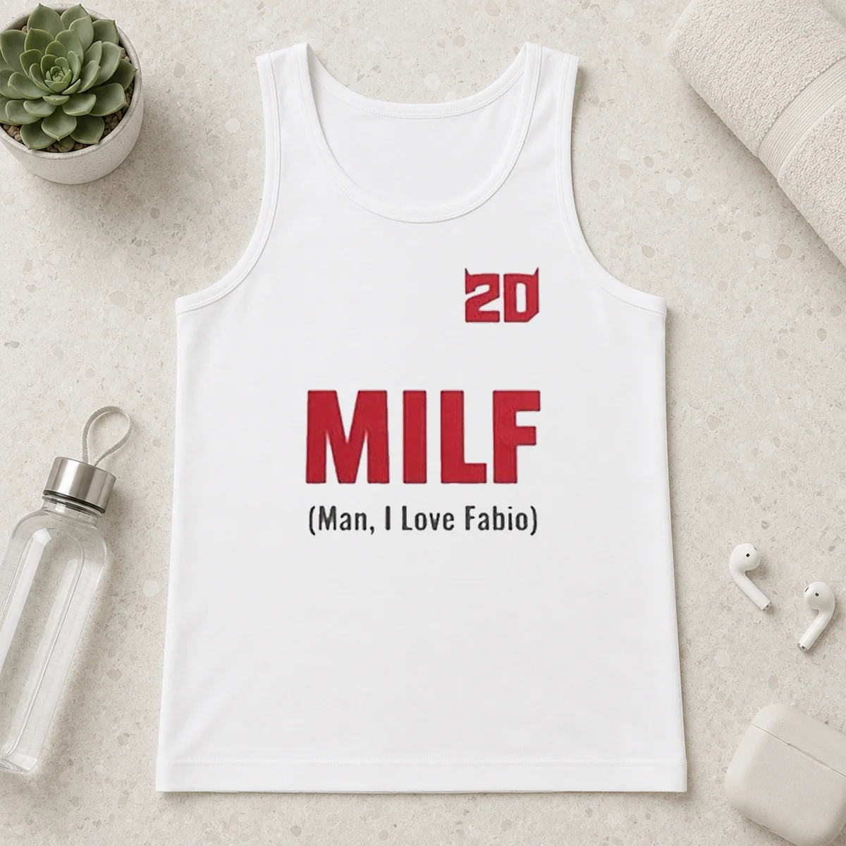 Good 20 Milf Man I Love Fabio Tank Top