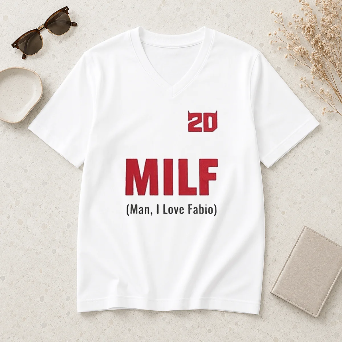 Good 20 Milf Man I Love V-Neck Shirt Good 20 Milf Man I Love V-Neck Shirt