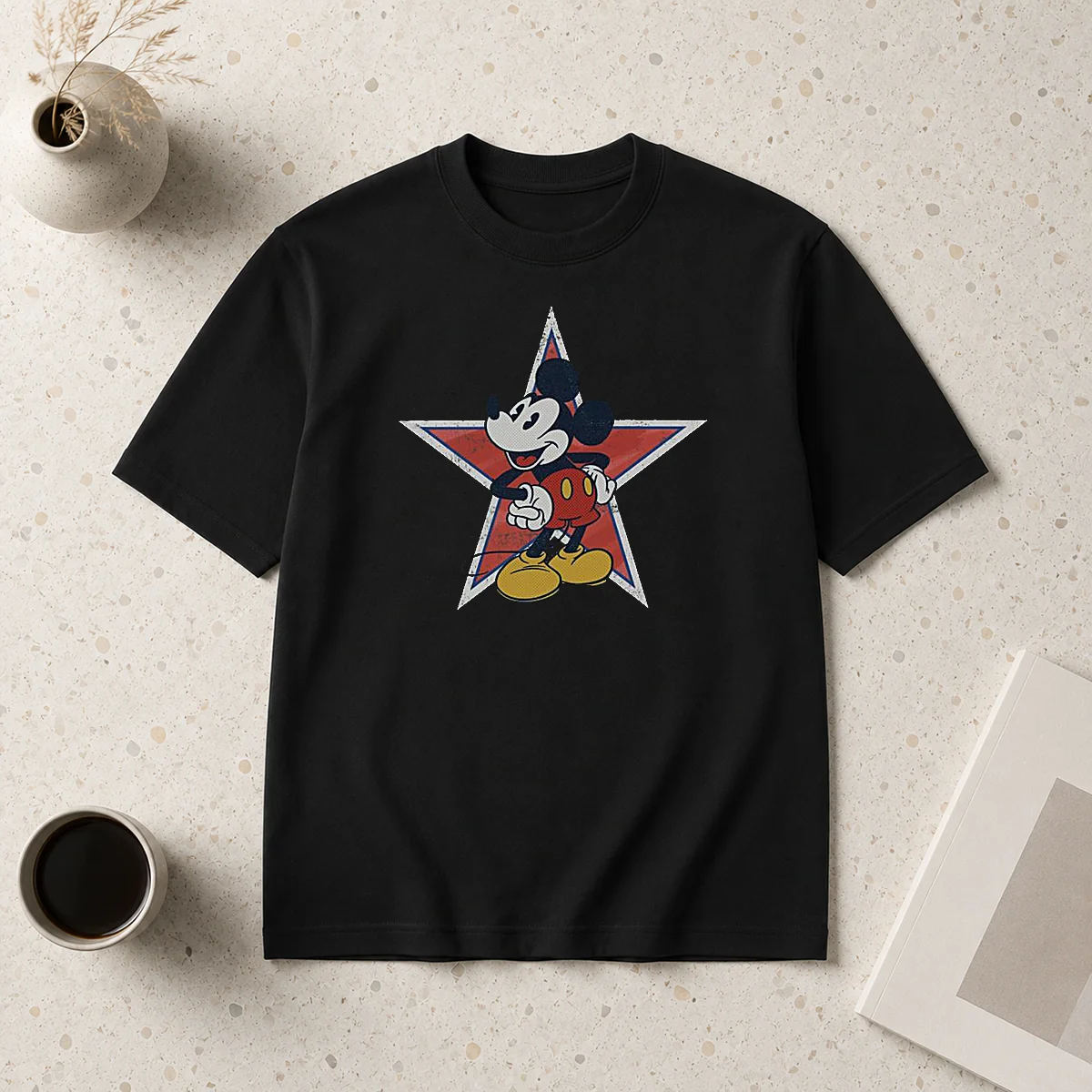 Good Disney Distressed Mickey Mouse Star Shirt Good Disney Distressed Mickey Mouse Star Shirt