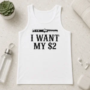 Good I Want My 2 80 Better Off Dead Tank Top in black, sleeveless casual wear with graphic print