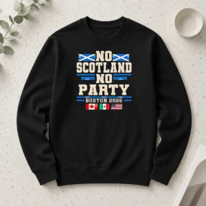 Good The Tartan Army No Scotland No Party Canada Mexico USA Flags Long Sleeve Shirt