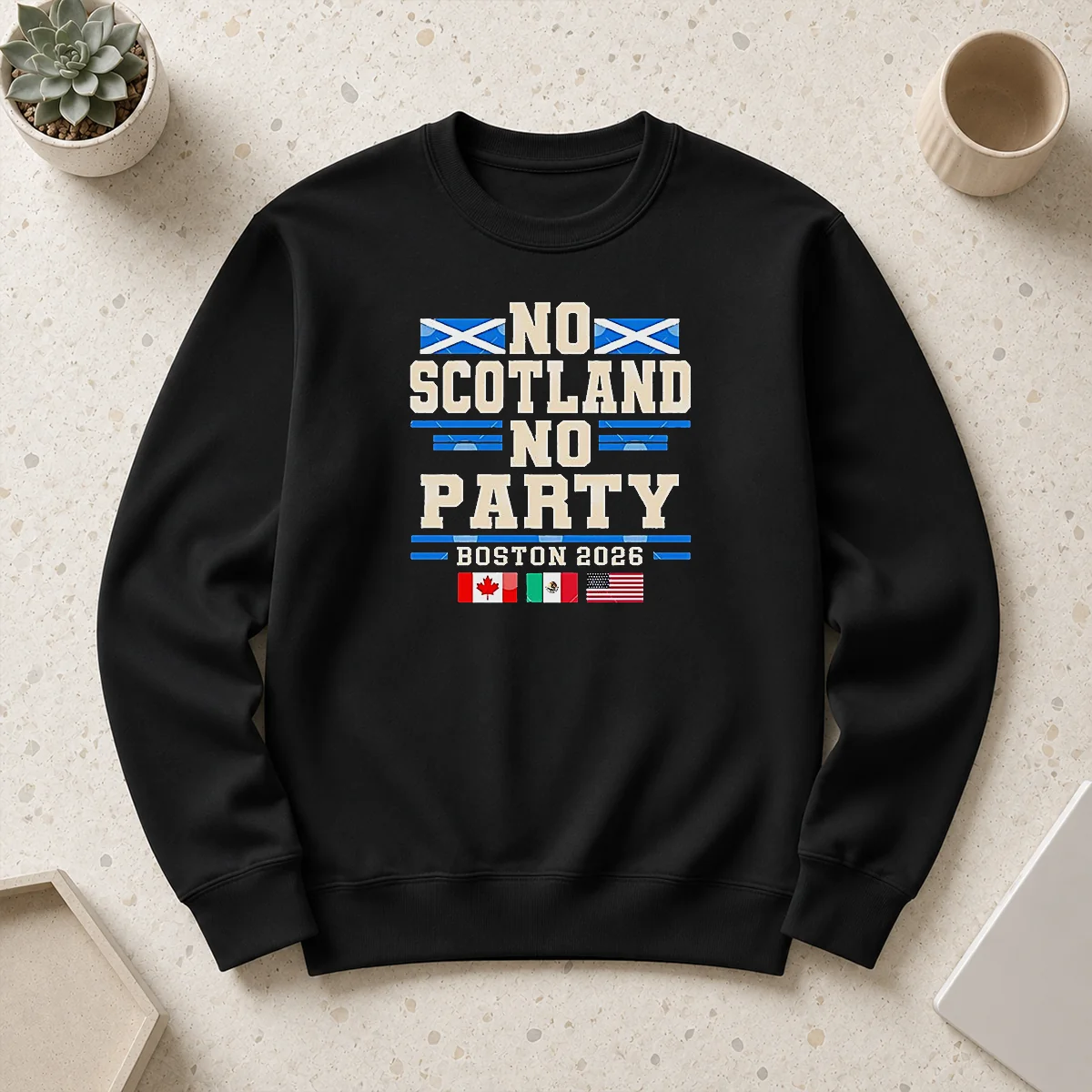 Good The Tartan Army No Scotland No Party Canada Mexico USA Flags Sweater