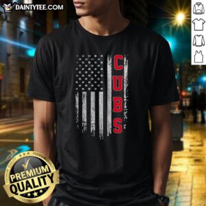 Good Vintage Cubs Name American US Flag Sports Shirt featuring a classic design and vibrant colors.