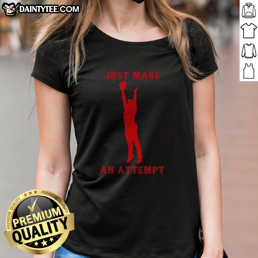Hot Derek Jeter New York Yankees Just Make An Attempt Shirt on Ladies Shirt Hot Derek Jeter New York Yankees Just Make An Attempt Shirt shown as a ladies shirt preview