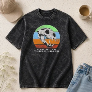 Hot Off With Their Heads The Crypt Denver CO Washed T-Shirt