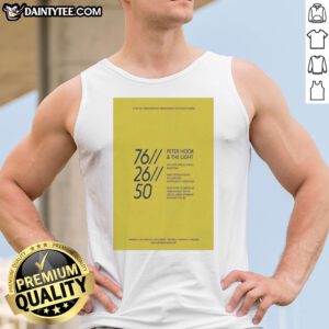 Hot Peter Hook And The Light Manchester Academy 4th June 2026 Joy Division New Order Tank top featuring classic band artwork