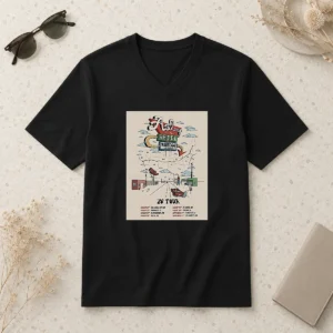 Nice Asleep At The Wheel Route 66 Centennial 2026 Shows V-Neck Shirt