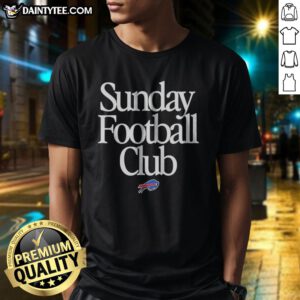 Nice Buffalo Bills Sunday Football Club Shirt featuring team colors and logo for football fans.