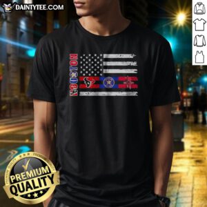 Nice Houston Sport Teams Texans Astros Rockets American Flag Houston USA Independence Day
