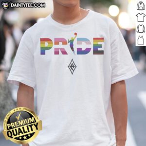 Nice Las Vegas Aces 2026 WNBA Pride LGBT Pattern Flag Shirt featuring vibrant colors and a bold design.