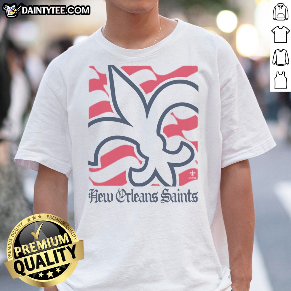 Nice New Orleans Saints American Heritage Wordmark Shirt on Classic Shirt Nice New Orleans Saints American Heritage Wordmark Shirt shown as a classic shirt preview