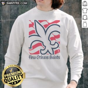Nice New Orleans Saints American Heritage Wordmark Sweatshirt featuring bold team graphics.